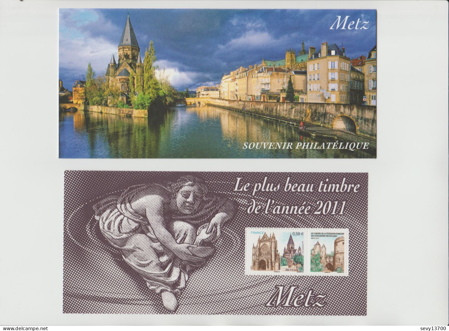 France 2012 Bloc Souvenir Metz YT N° 75 - Le Plus Beau Timbre De L'année 2011 - Foglietti Commemorativi