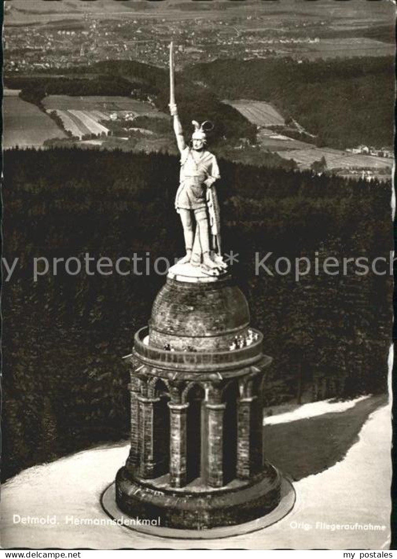 72200440 Hermannsdenkmal Fliegeraufnahme Hermannsdenkmal - Detmold