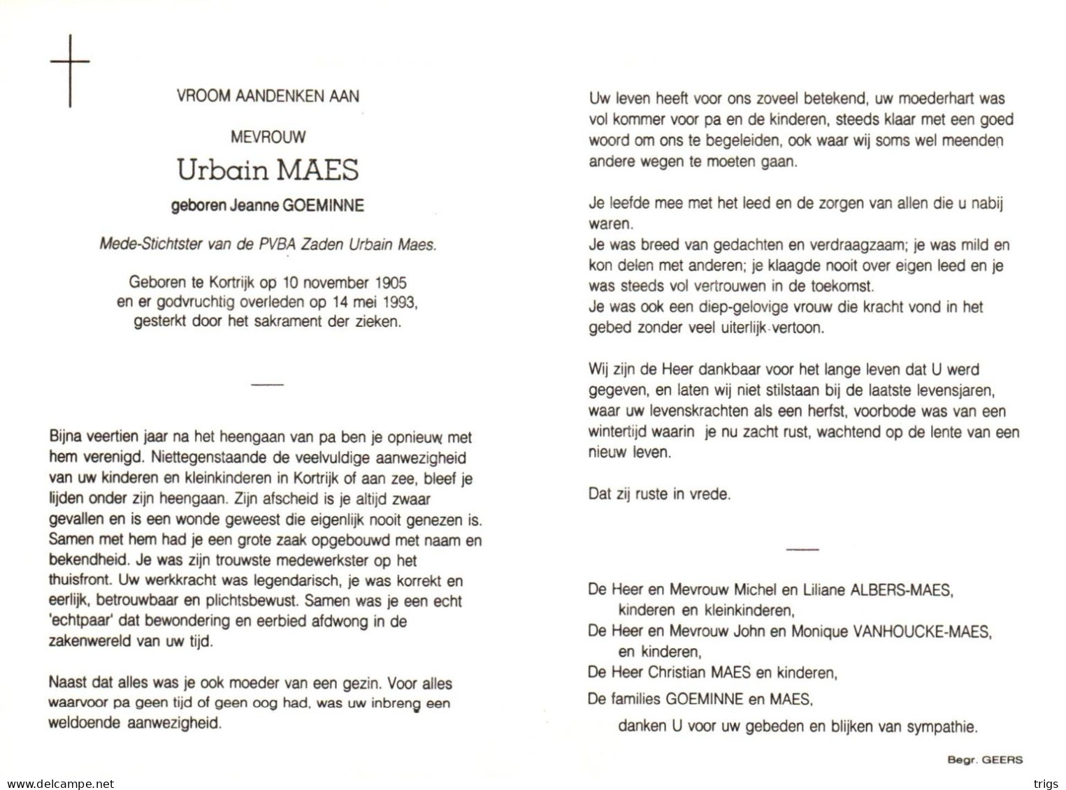 Urbain Maes (1905-1993) - Andachtsbilder