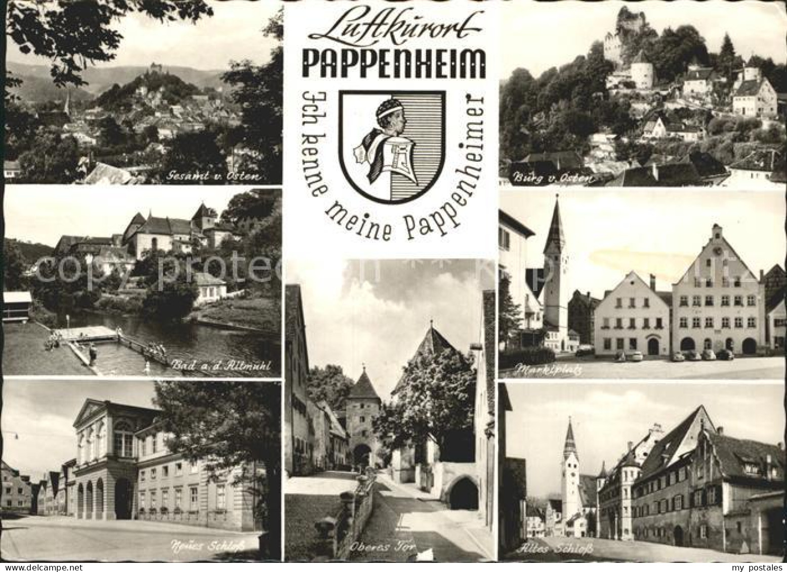 72200430 Pappenheim Mittelfranken Burg Freibad Marktplatz Schloss Oberes-Tor Pap - Pappenheim