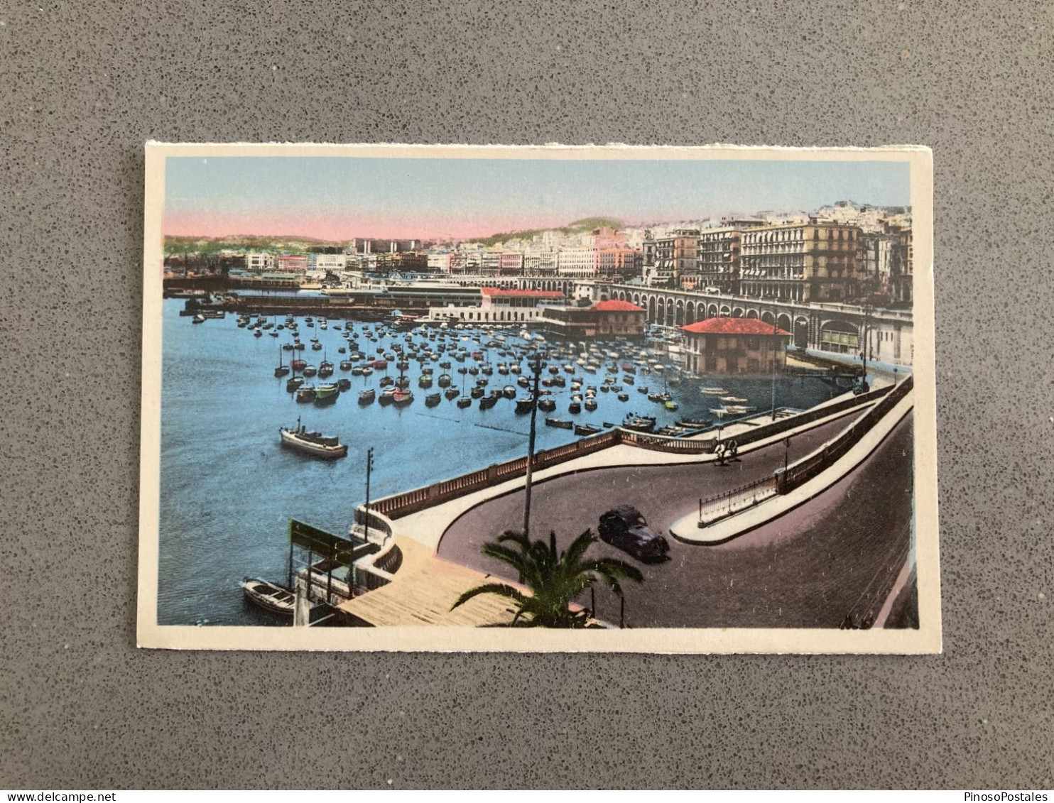 Alger - Vue Generale, Le Port Et La Ville Carte Postale Postcard - Algerien