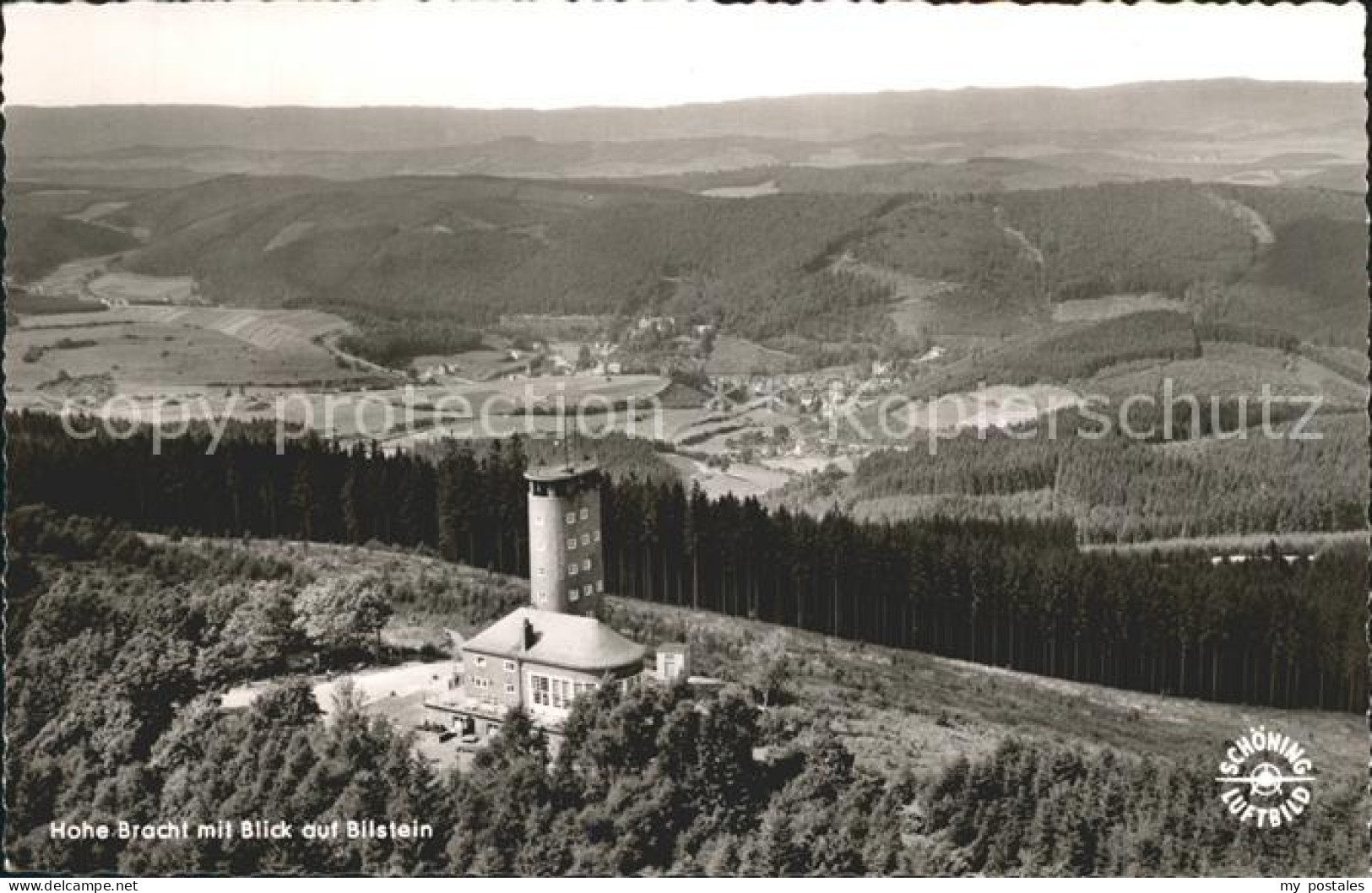 72200204 Hohe Bracht Fliegeraufnahme Aussichtsturm  Lennestadt - Autres & Non Classés