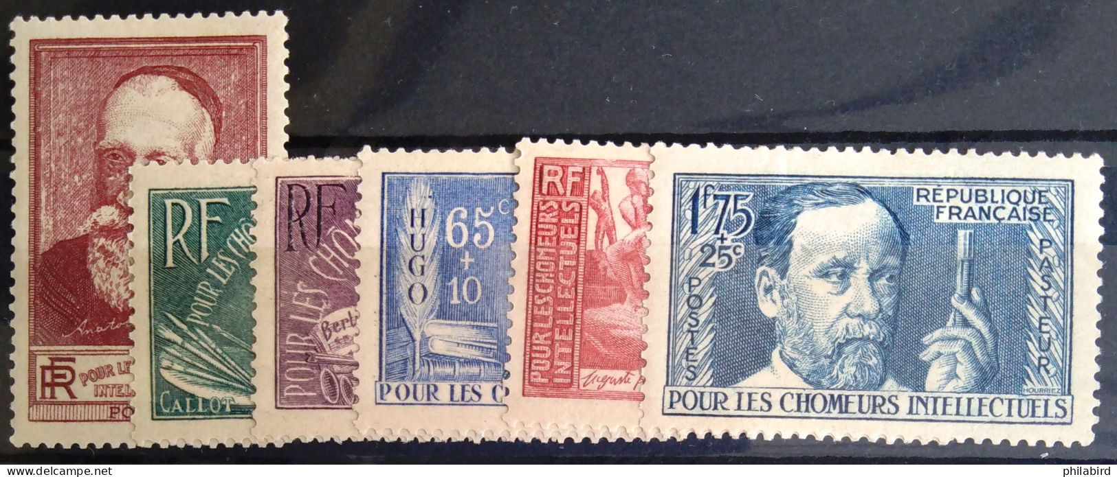 FRANCE                           N° 380/385                     NEUF*                Cote : 45 € - Neufs