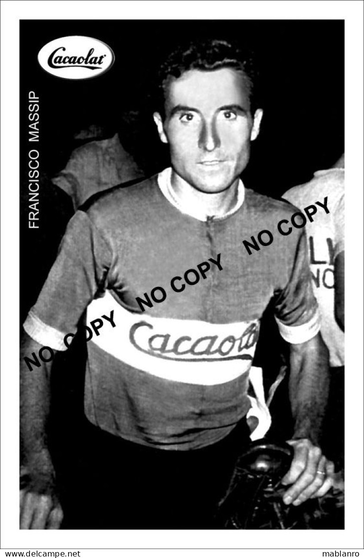 PHOTO CYCLISME REENFORCE GRAND QUALITÉ ( NO CARTE ), MARIANO CORRALES TEAM CACAOLAT 1955 - Wielrennen