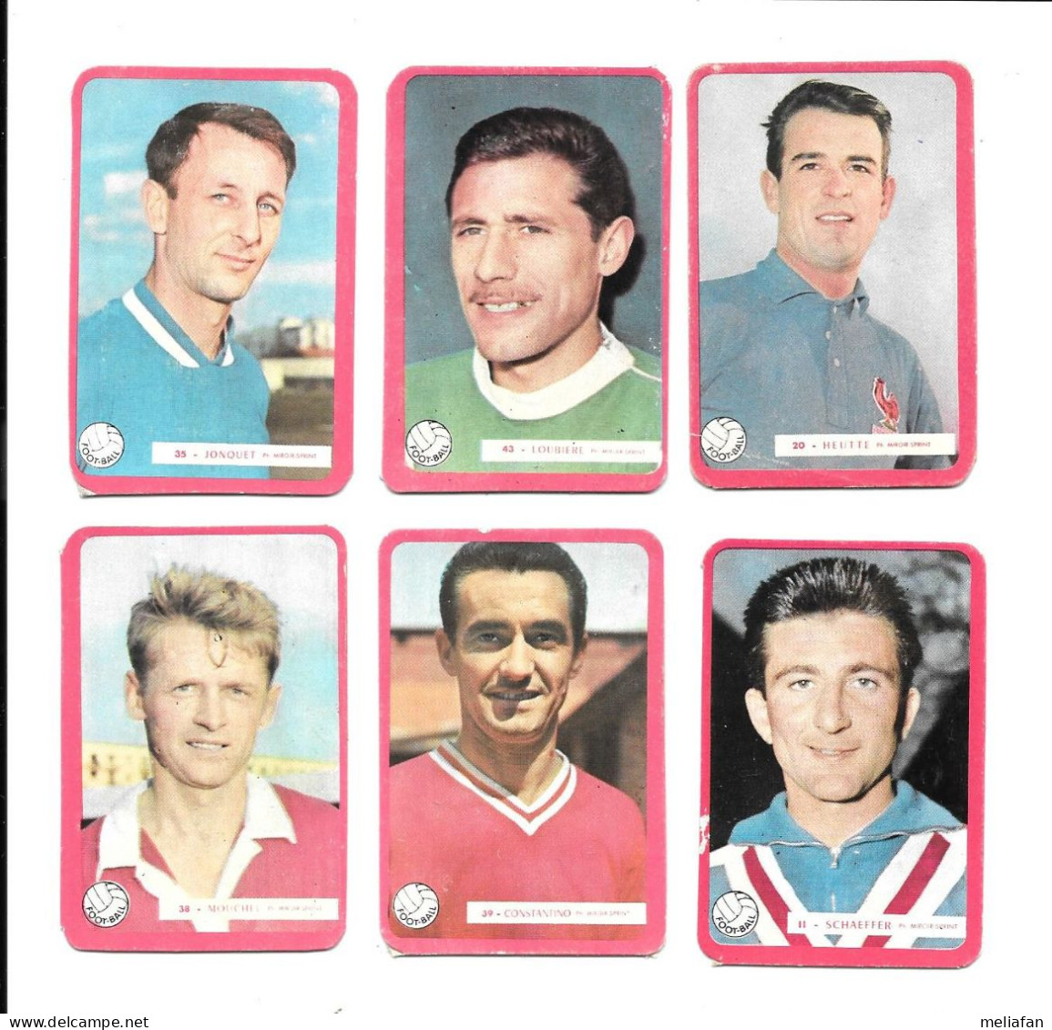 EE20 - CARTES MIROIR SPRINT - LOUBIERE - HEUTTE - JONQUET - MOUCHEL - SCHAEFFER - CONSTANTINO - Trading Cards