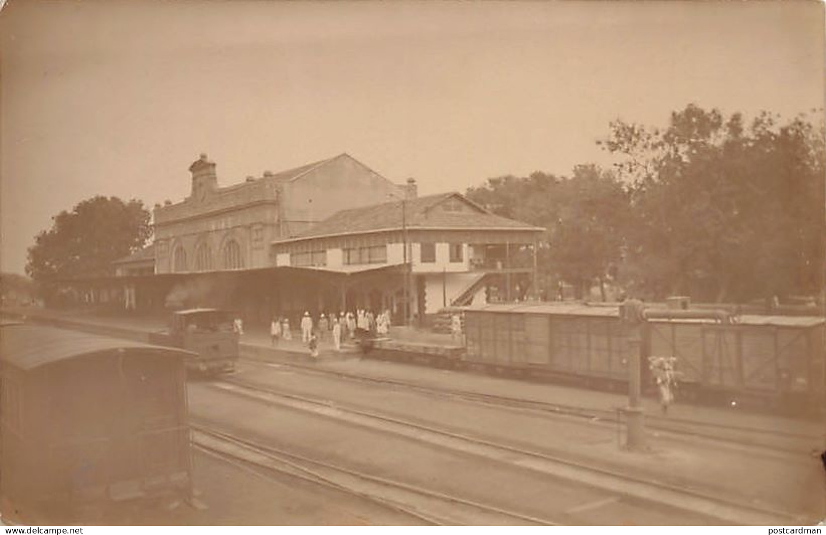 Mali - BAMAKO - La Gare - CARTE PHOTO - Ed. Lauroy  - Mali