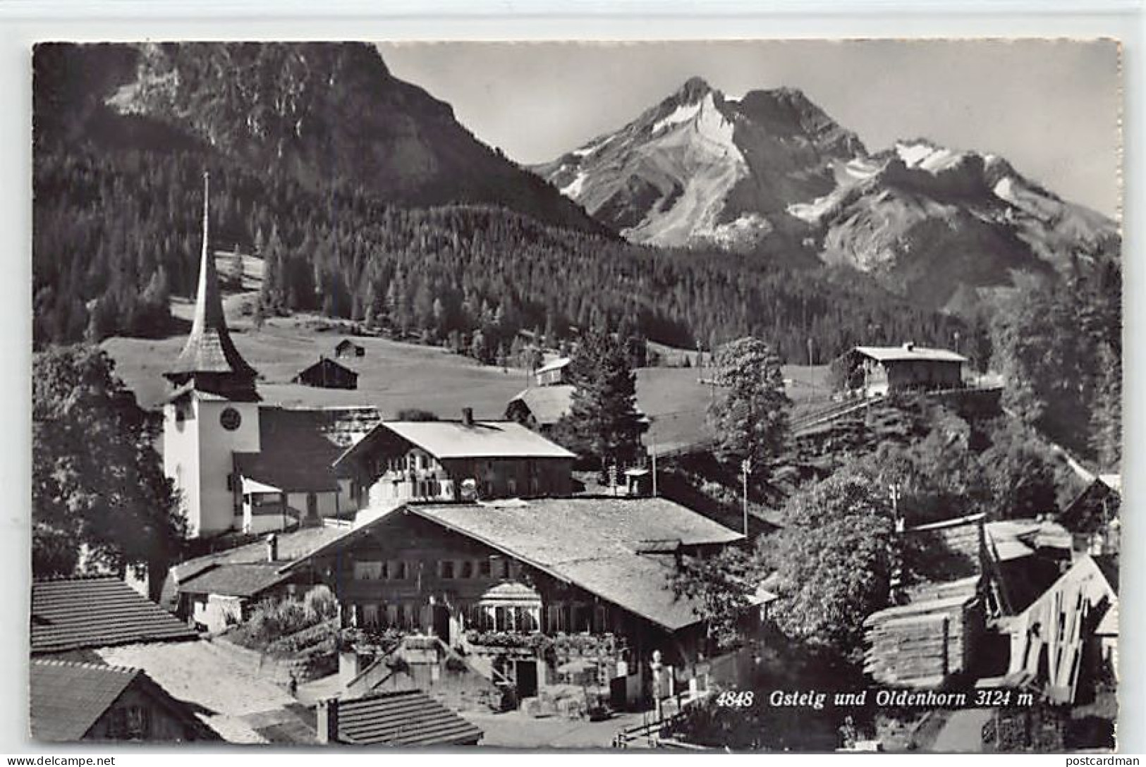 GSTEIG (BE) Totalansicht - Verlag Sartori 4848 - Gsteig Bei Gstaad