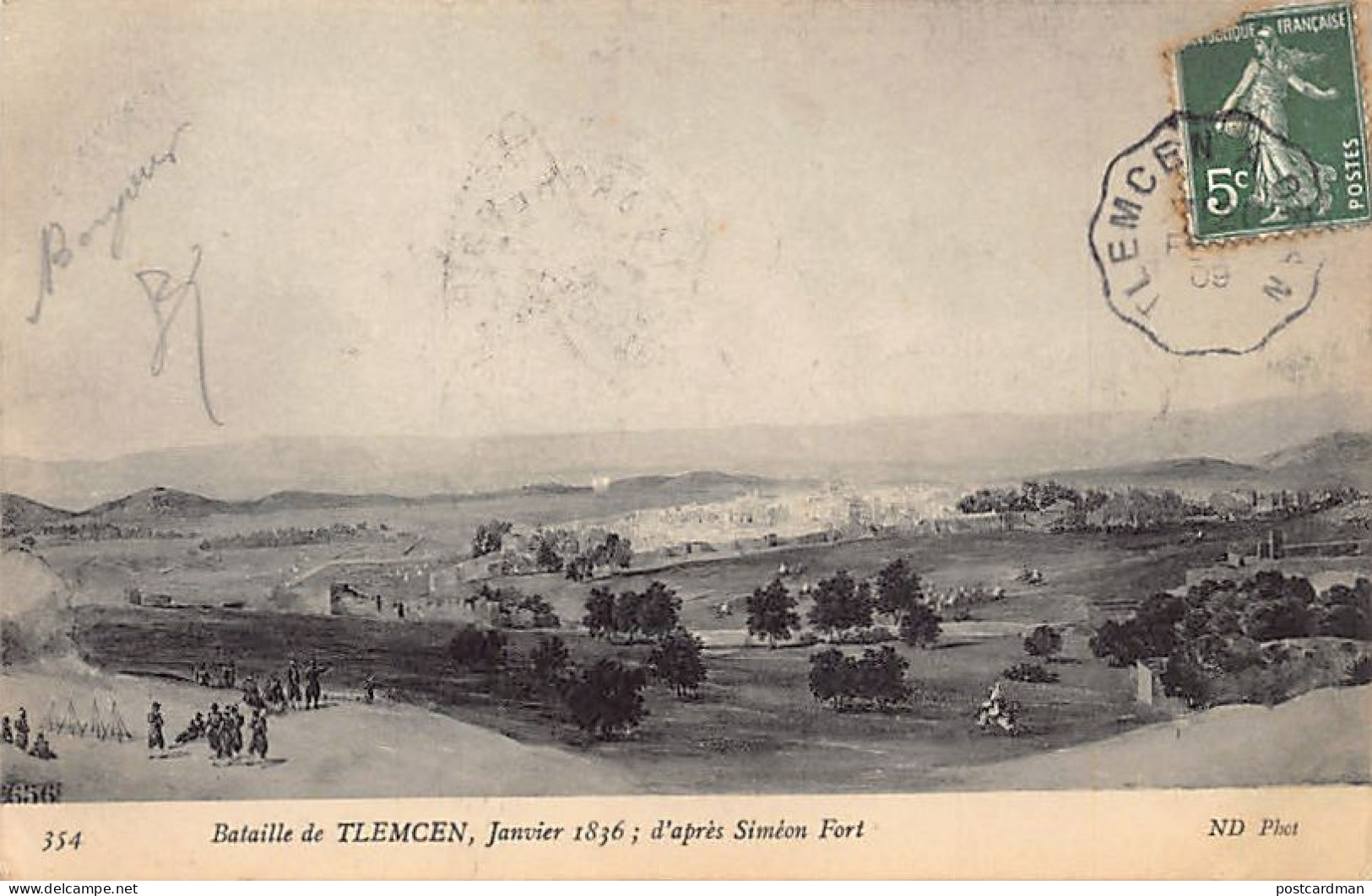 Algérie - Bataille De Tlemcen, Janvier 1836, D »après Une Peinture De Siméon Fort - Ed. Neurdein ND Phot. 354 - Tlemcen