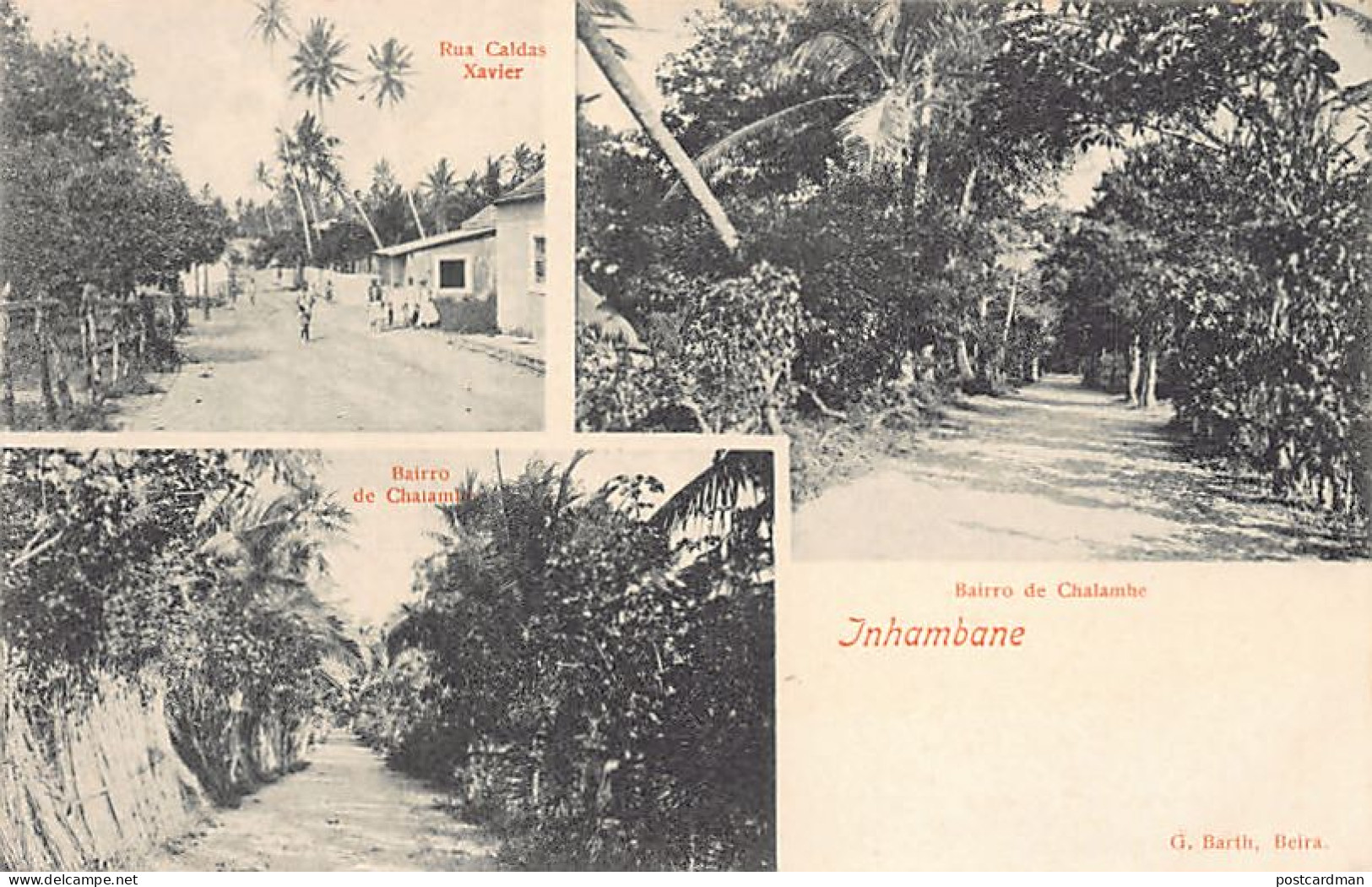 Mozambique - INHAMBANE - Rua Caldas Xavier - Bairro De Chalambe - Publ. Unknown  - Mosambik