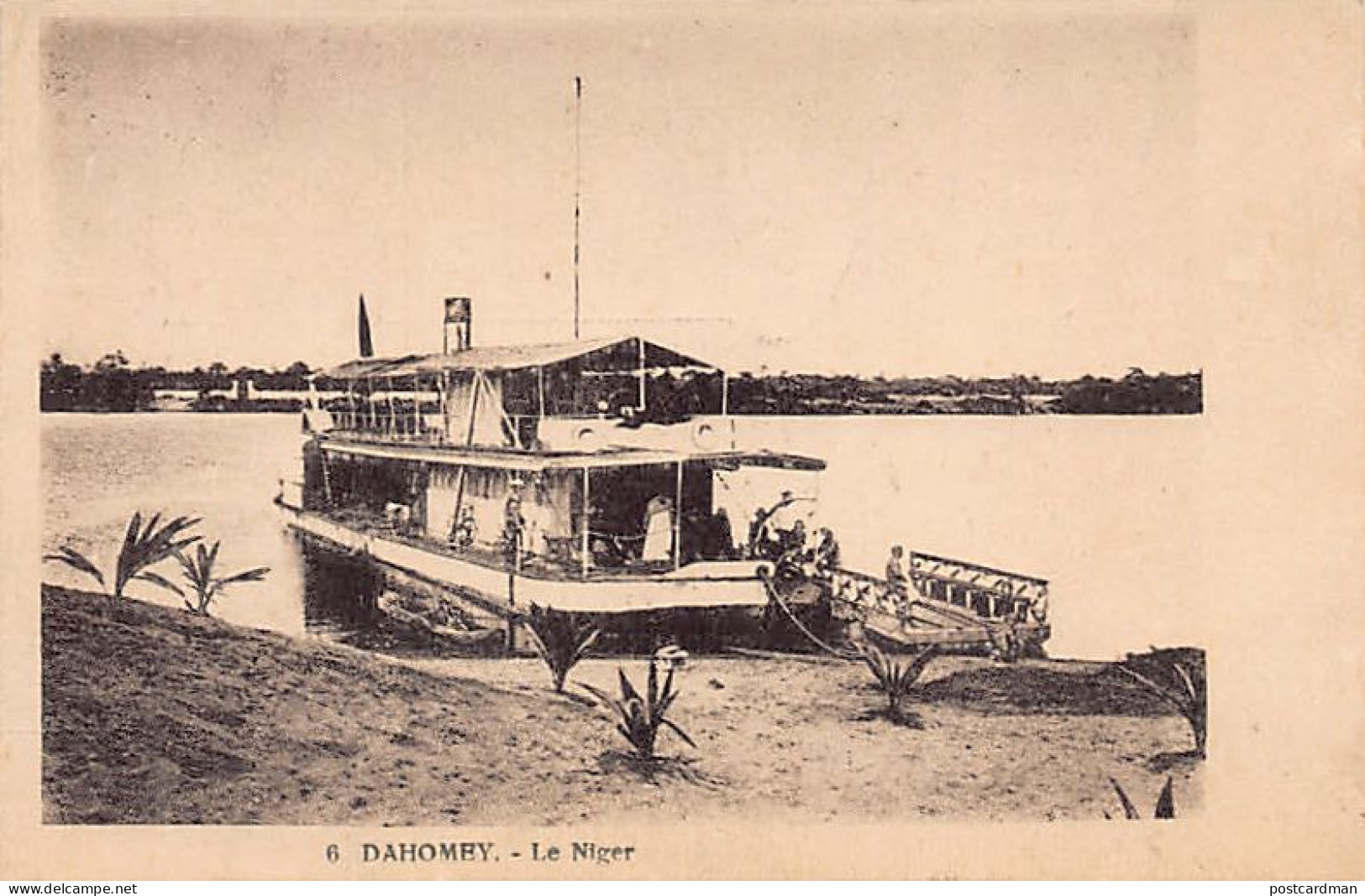 Bénin - Bateau Fluvial Monoroue Sur Le Fleuve Niger - Ed. G.W.S. 6 - Benin