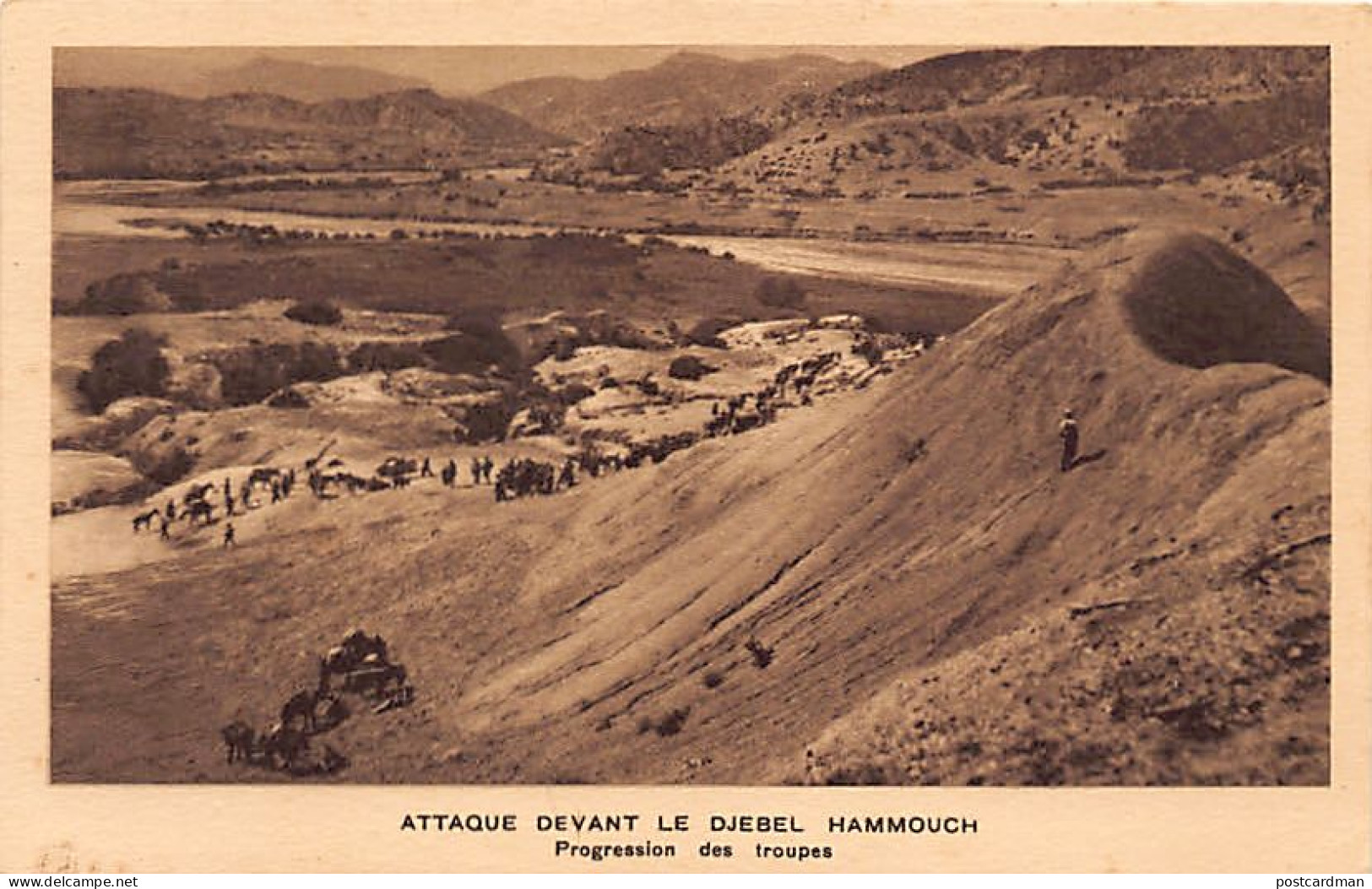 Maroc - GUERRE DU RIF - Attaque Devant Le Djebel Hammouch - Progession Des Troupes - Ed. H.A.G.  - Andere & Zonder Classificatie