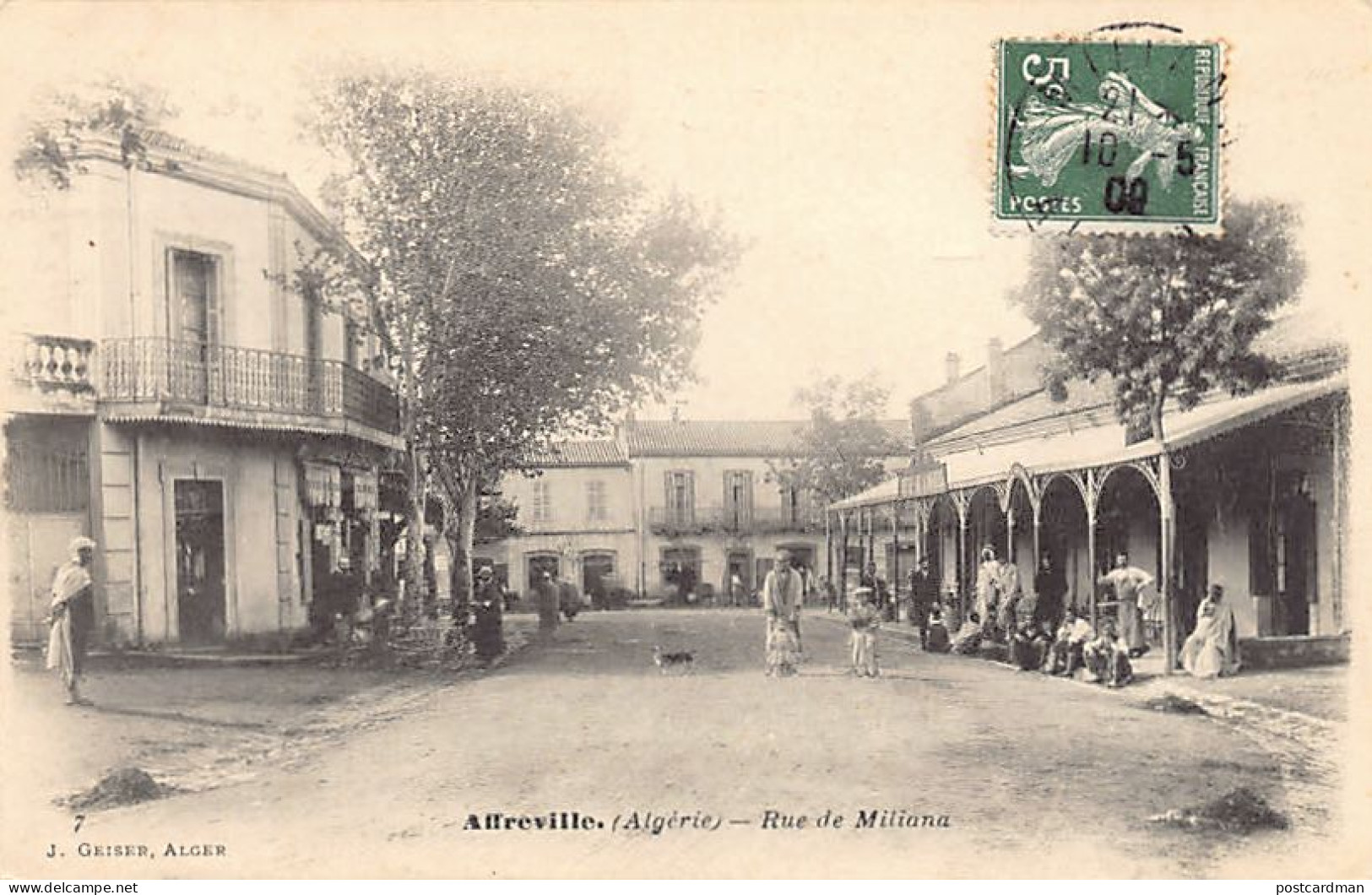 AFFREVILLE Khemis Miliana - Rue De Miliana. - Autres & Non Classés