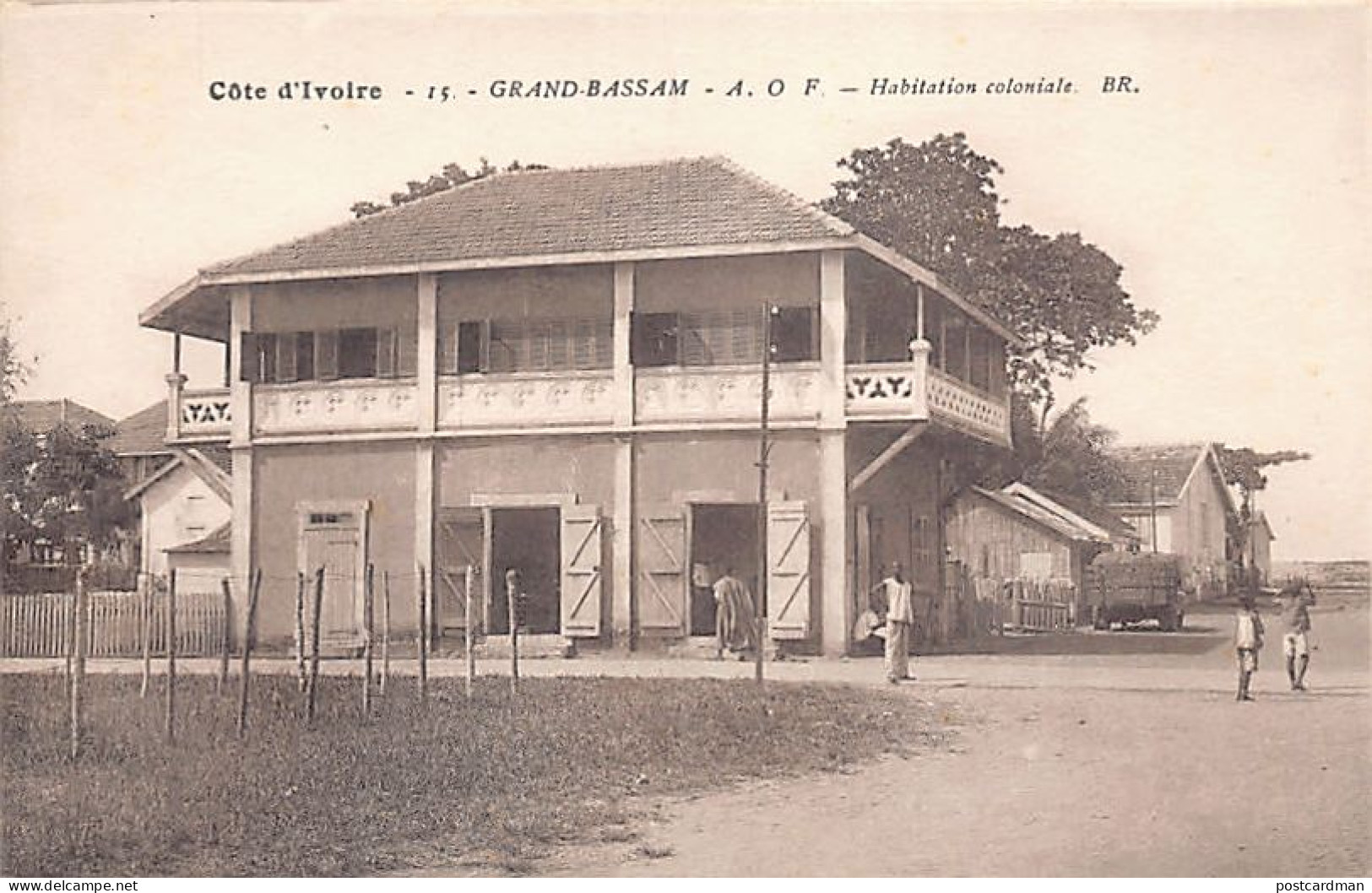 Côte D'Ivoire - GRAND-BASSAM - Habitation Coloniale - Ed. Bloc Frères 15 - Elfenbeinküste