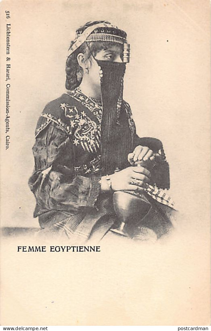 Egypt - Veiled Egyptian Woman - Publ. Lichtenstern & Harari 516 - Autres & Non Classés