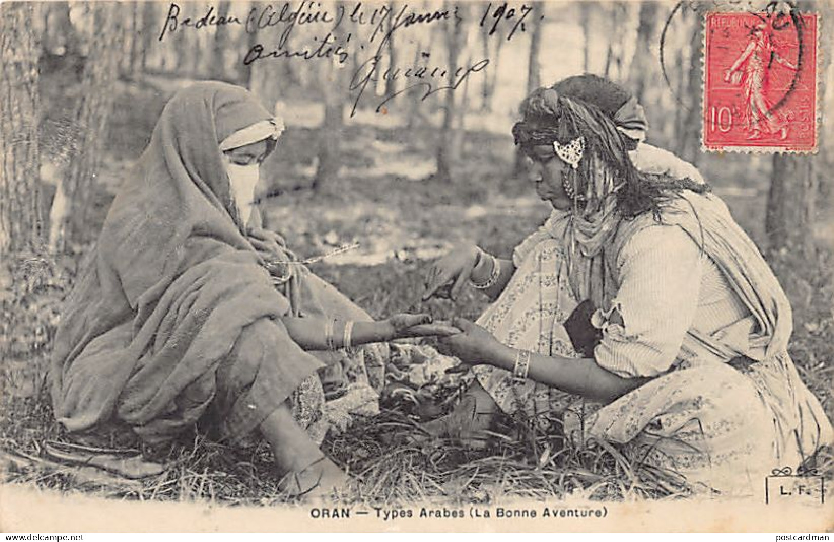 Algérie - ORAN - Types Arabes, La Bonne Aventure - Ed. L.F.  - Frauen