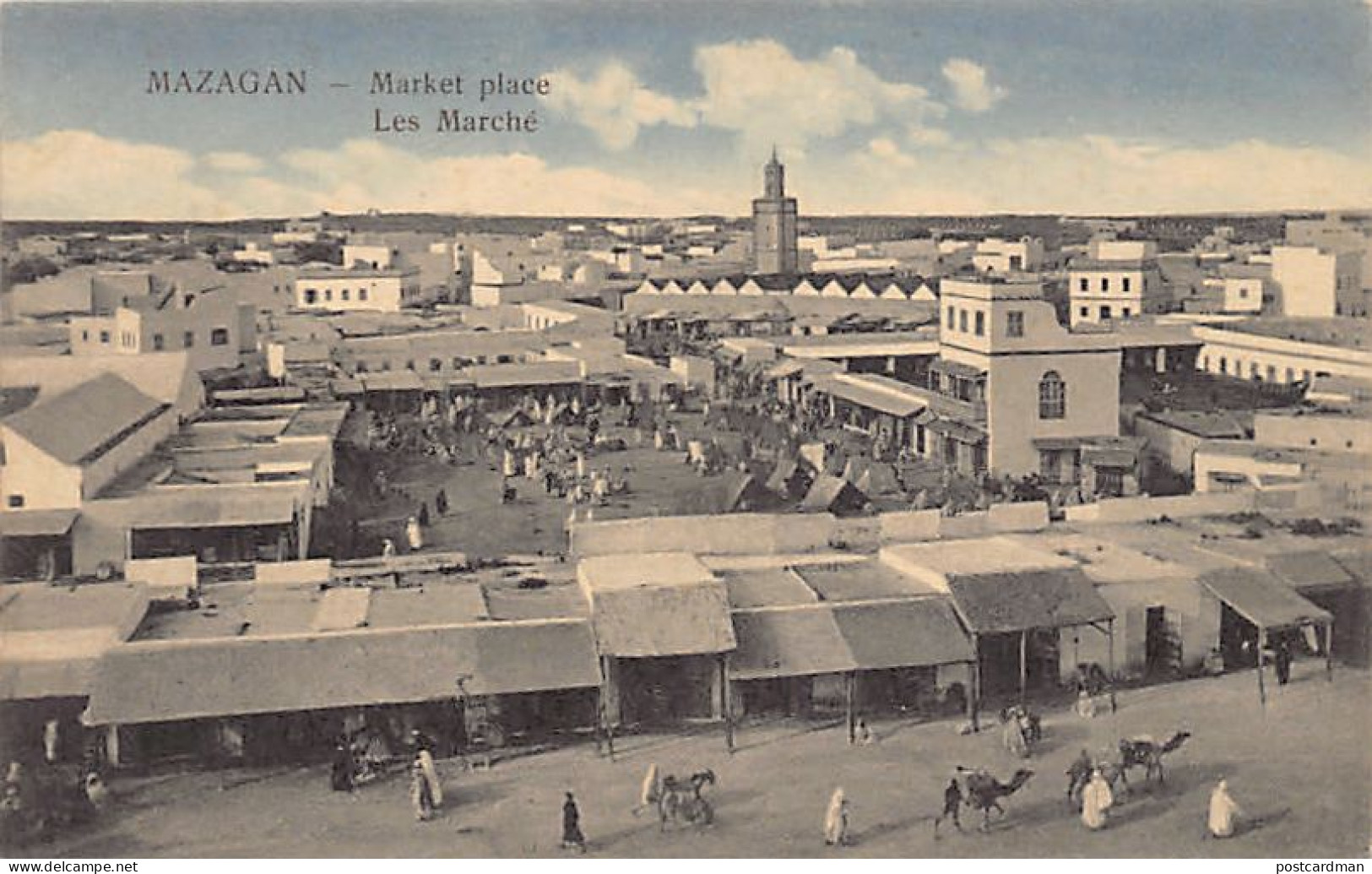 Maroc - EL JADIDA Mazagan - Le Marché - Ed. J. Clark  - Sonstige & Ohne Zuordnung