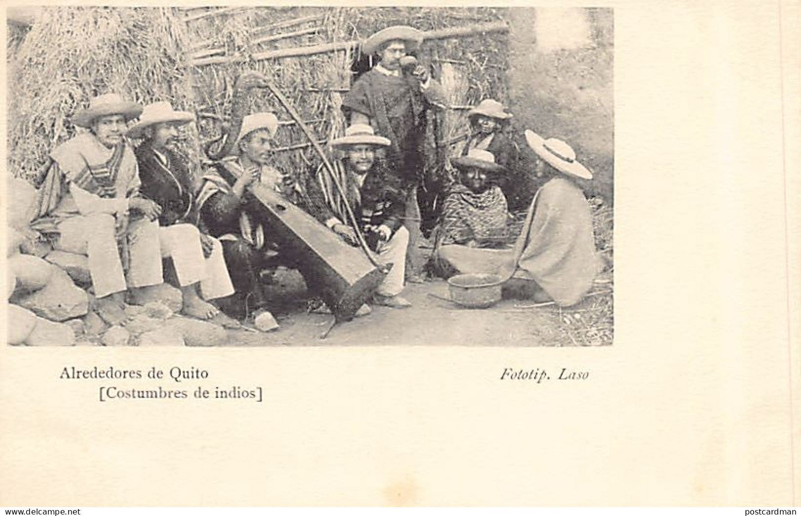 Ecuador - Costumbres De Indios - Músicos - Ed. Laso  - Ecuador
