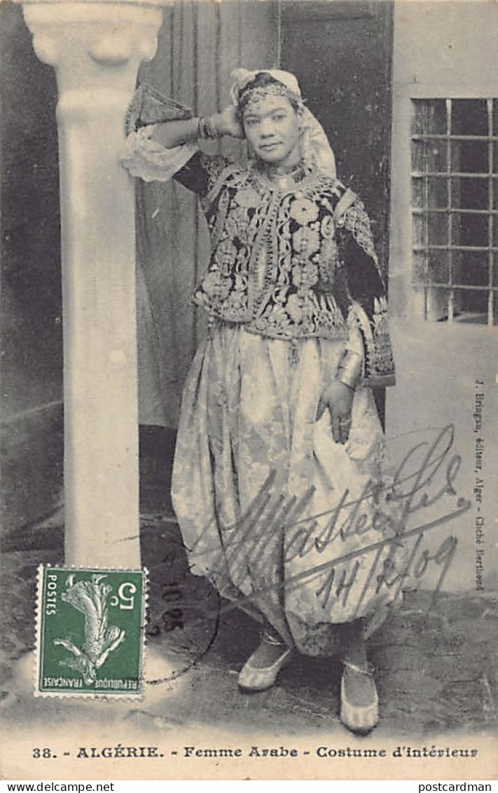 Algérie - Femme Arabe - Costume D'intérieur - Ed. J. Bringau 38 - Frauen