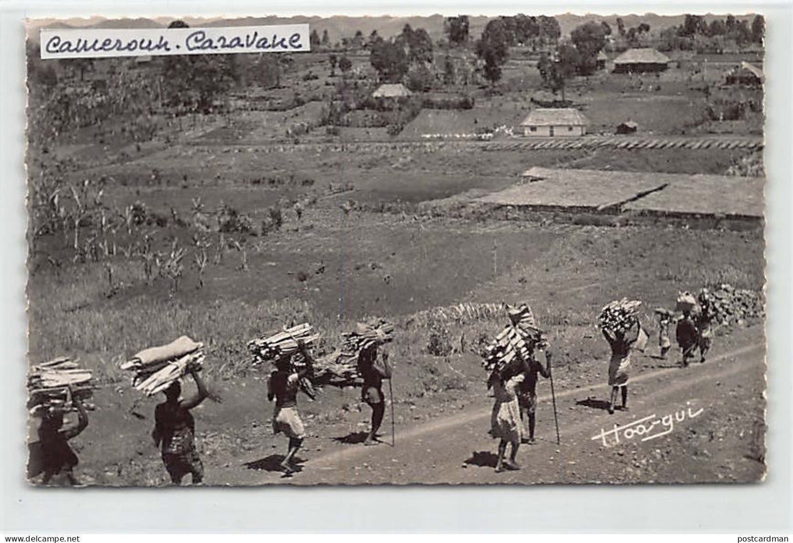 Cameroun - DSCHANG - Caravane De Porteurs Allant Au Marché - Ed. R. Guerpillon 24 - Cameroun