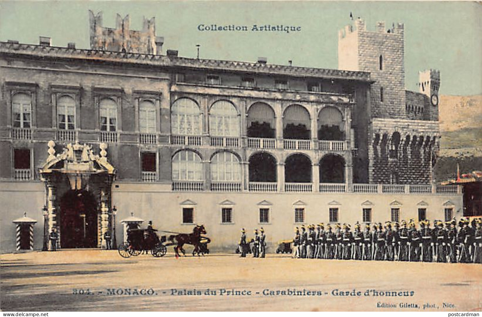 MONACO - Palais Du Prince - Carabiniers - Garde D'honneur - Ed. Giletta 804 - Autres & Non Classés