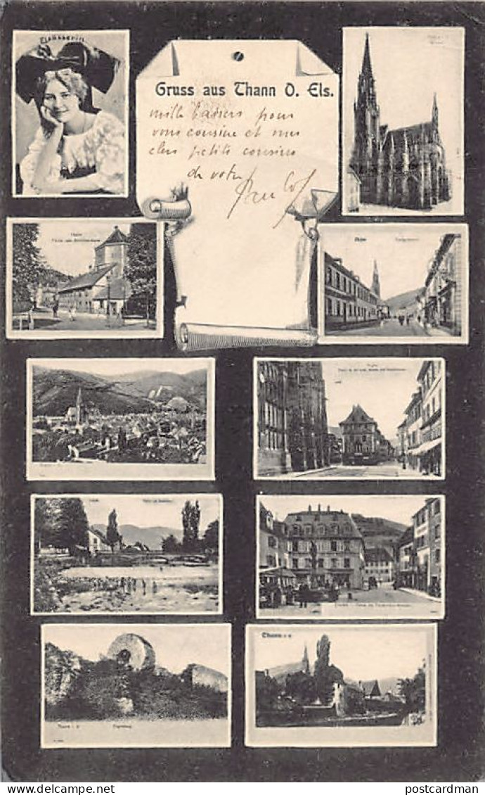 Thann - Alsacienne - La Tour Des Cigognes - Quartier Du Kattenbach - Engelsbuch - Eglise - Rue Principale - Ed. J. Kuntz - Thann
