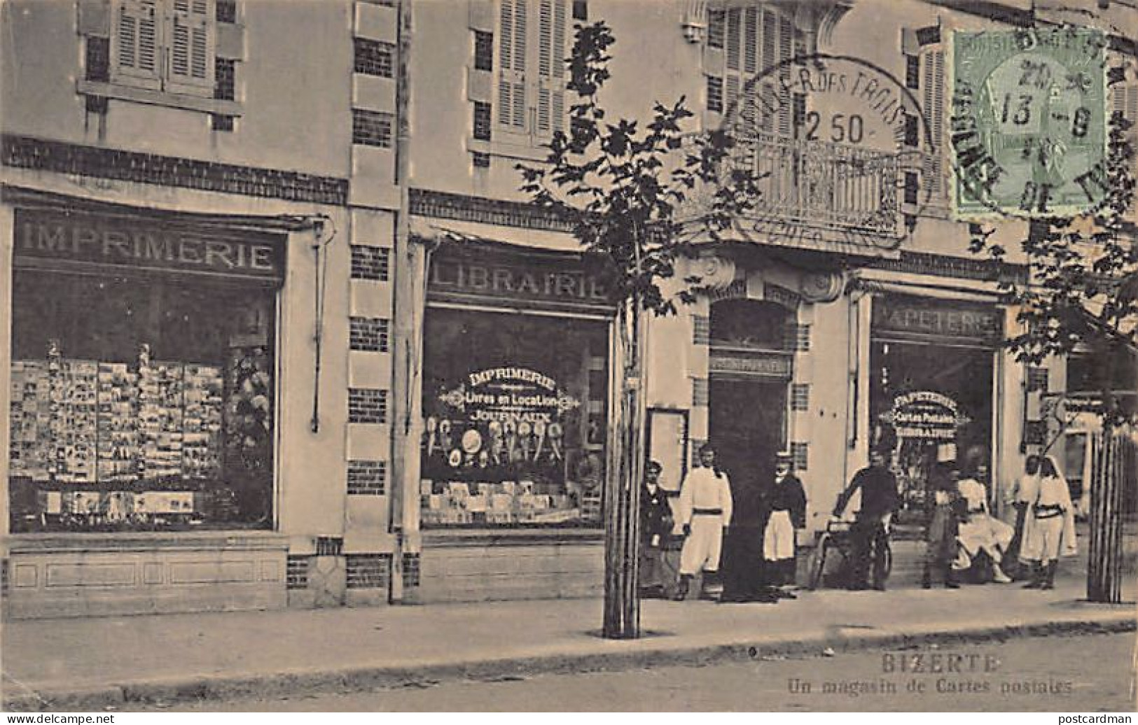 BIZERTE - Imprimerie Librairie Veuve Saint-Paul & Fils - Magasin De Cartes Postales - Ed. Veuve Saint-Paul & Fils  - Tunisie