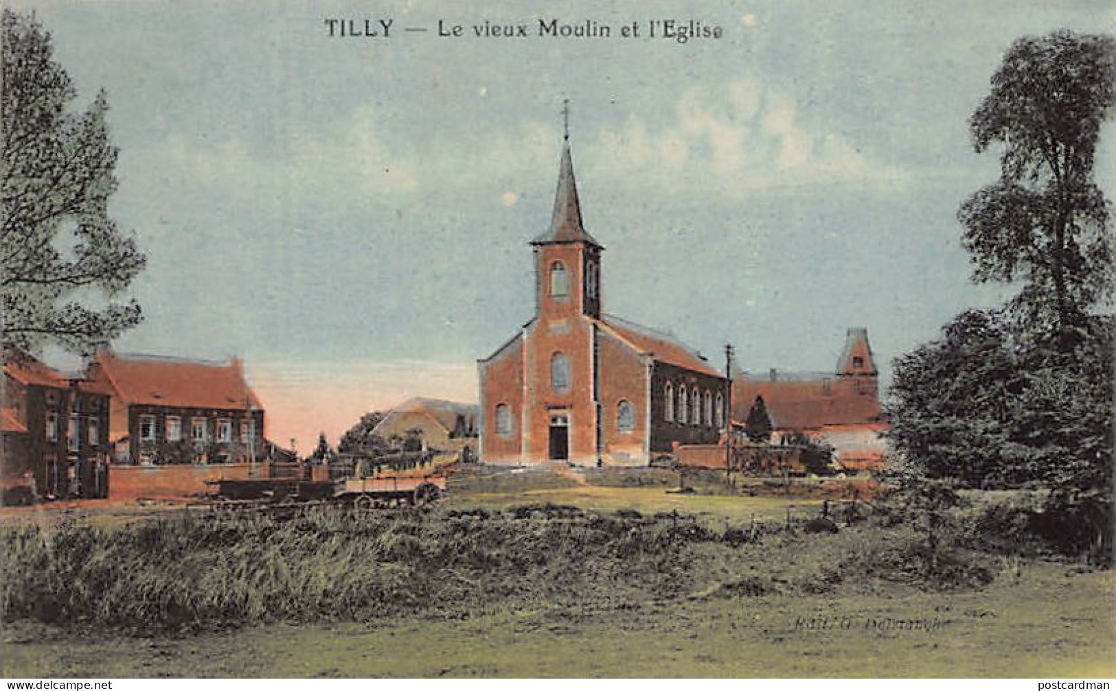 Belgique - TILLY (Br. W.) Le Vieux Moulin Et L'église - Sonstige & Ohne Zuordnung