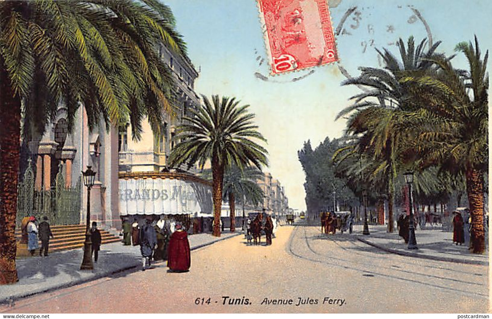 Tunisie - TUNIS - Avenue Jules Ferry - Ed. Lehnert & Landrock 614 - Tunesien