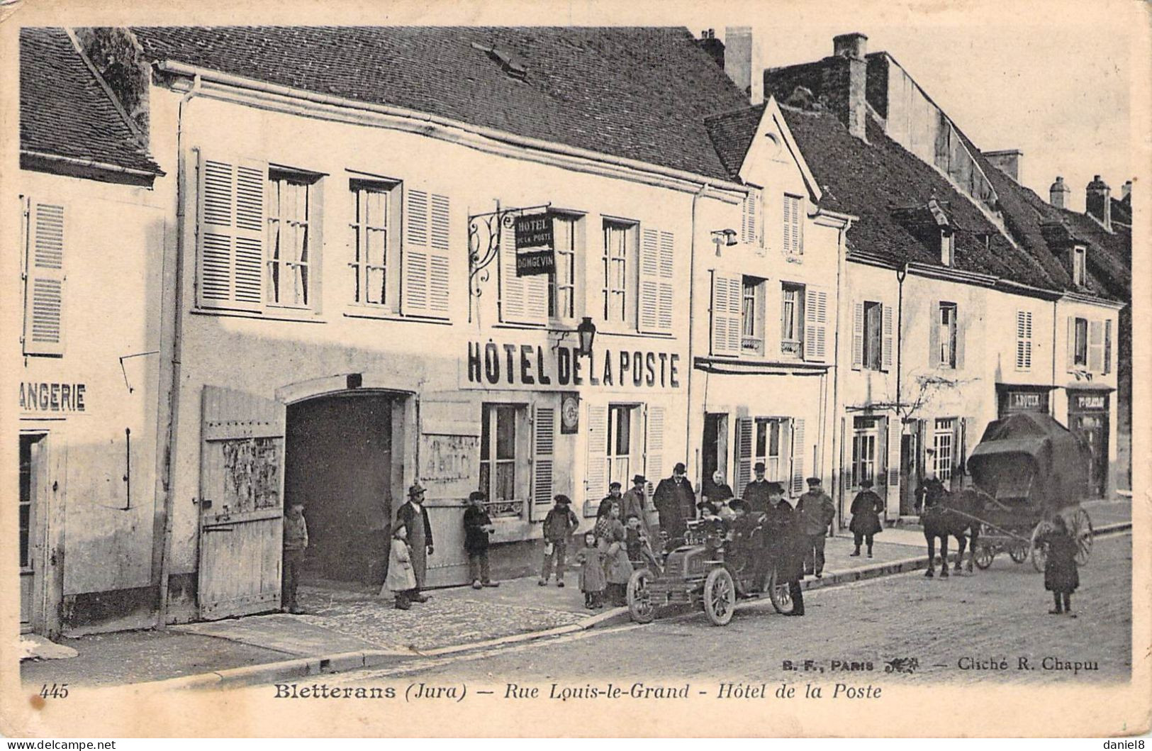 BLETTERANS - Rue Louis Le Grand - Hôtel De La Poste - Autres & Non Classés