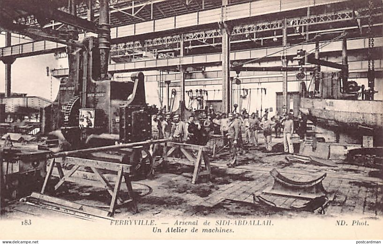 Tunisie - FERRYVILLE - Arsenal De Sidi Abdallah - Un Atelier De Machines - Ed. ND Phot. 183 - Tunisie