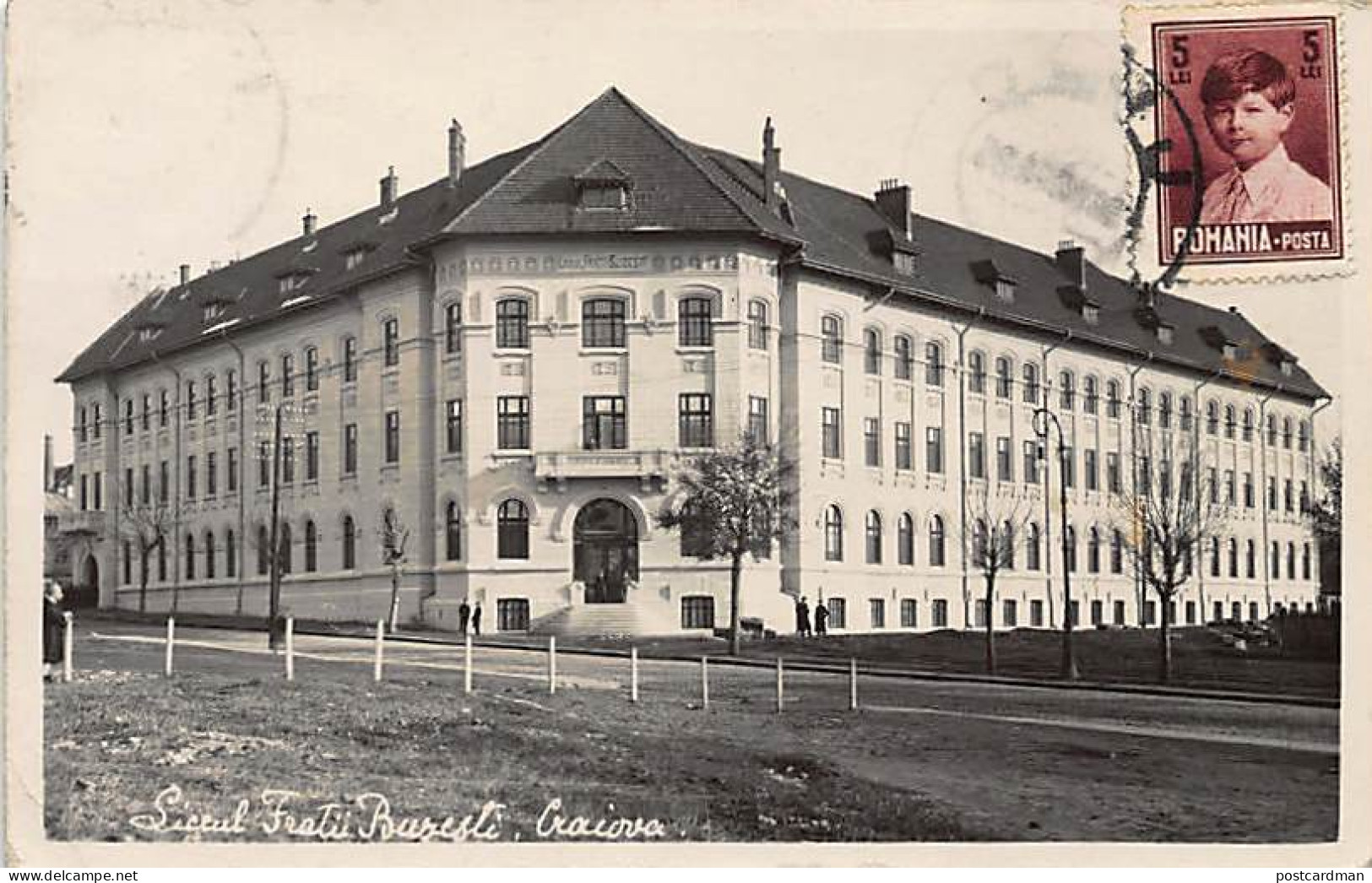 Romania - CRAIOVA - Liceul Fratii Buzesti - REAL PHOTO - Rumania