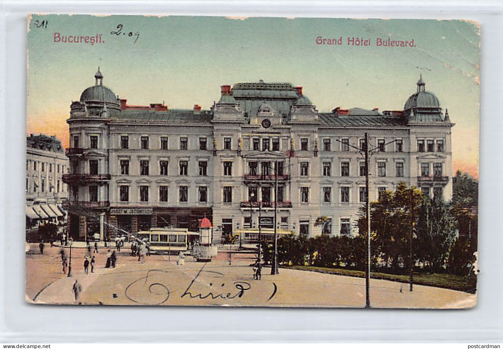 Romania - BUCUREȘTI - Grand Hôtel Bulevard - SEE SCANS FOR CONDITION - Ed. Ad. Maier & D. Stern 1142 - Romania