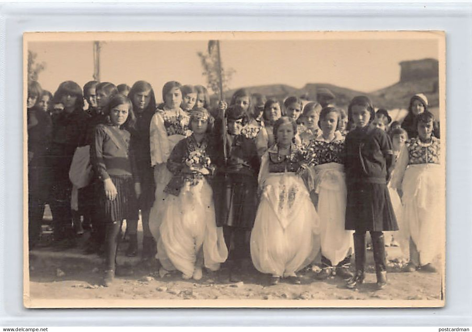 Albania - TIRANA - Children On National Day Parade - REAL PHOTO (circa 1932) - Publ. Agence Trampus  - Albania