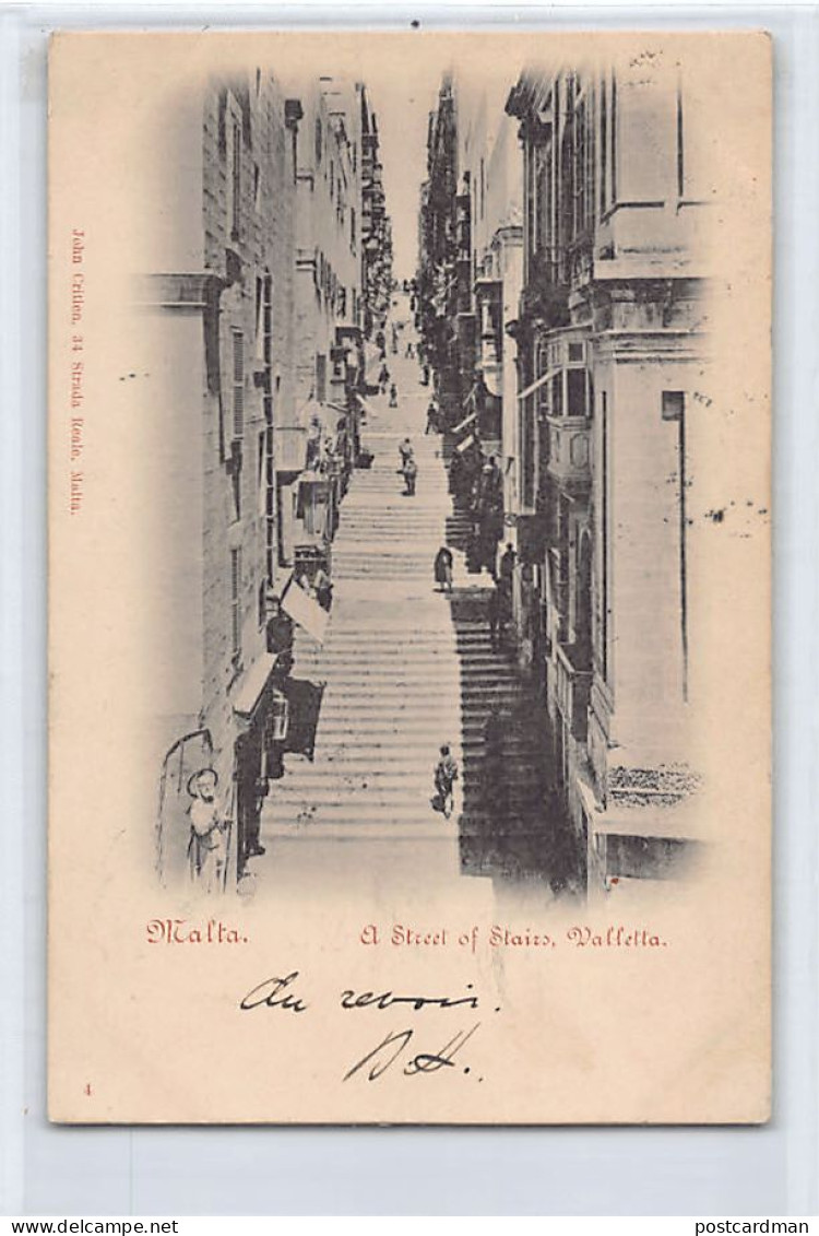 Malta - VALETTA - A Street Of Stairs - Publ. John Critien 4 - Malta