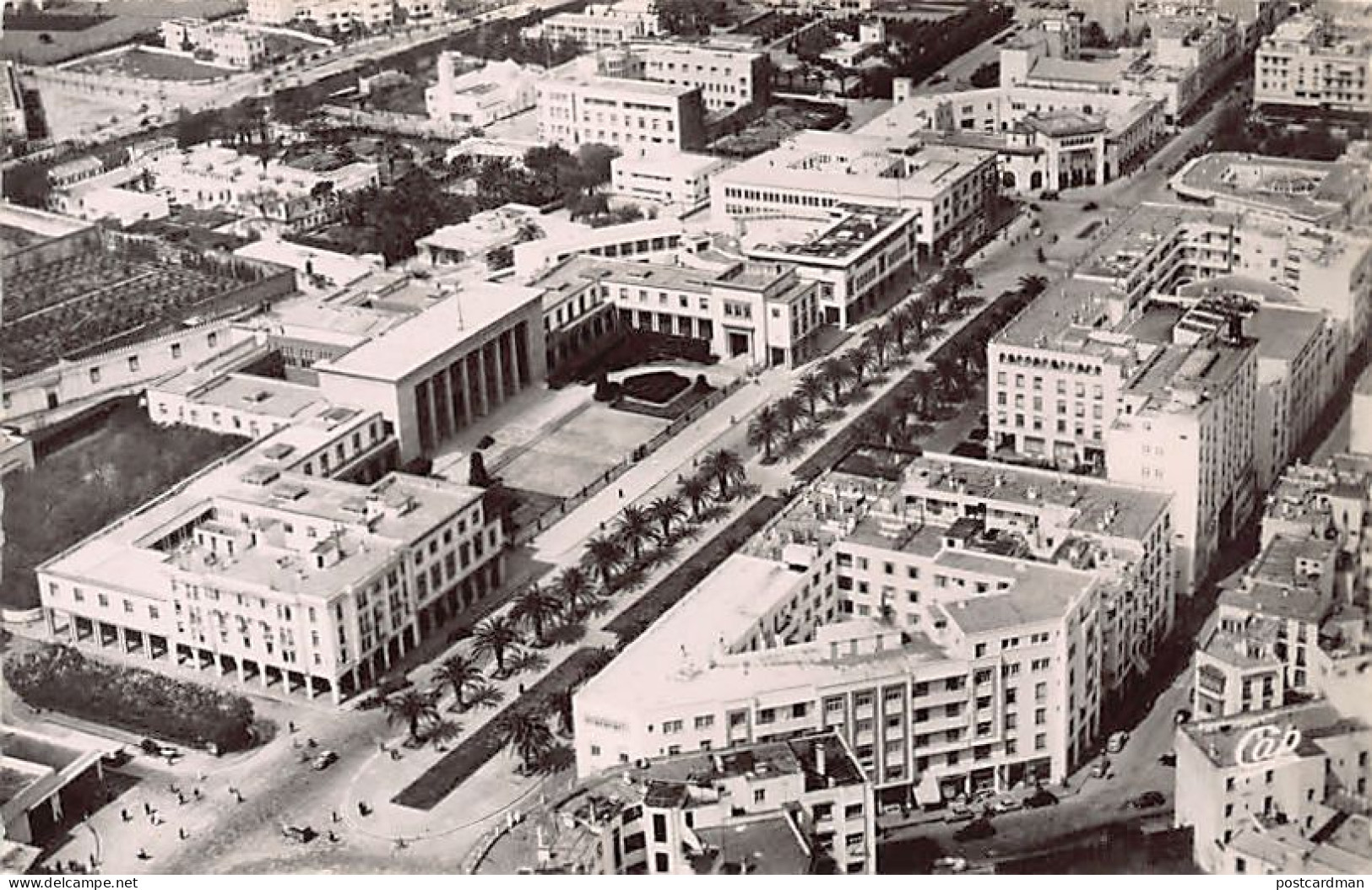 RABAT - Vue Aérienne - Cours Lyautey Et Palais De Justice - Rabat