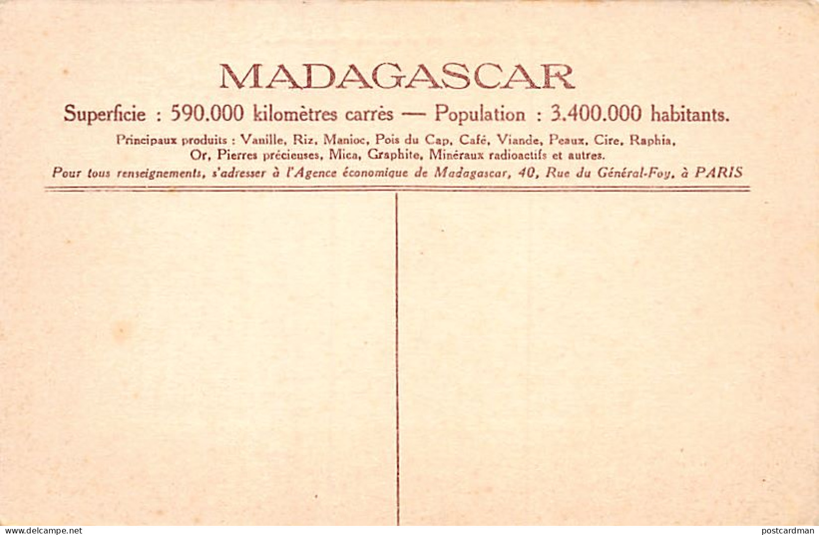 Madagascar - FIANARANTSOA - La Résidence - Ed. Agence Économique  - Madagaskar
