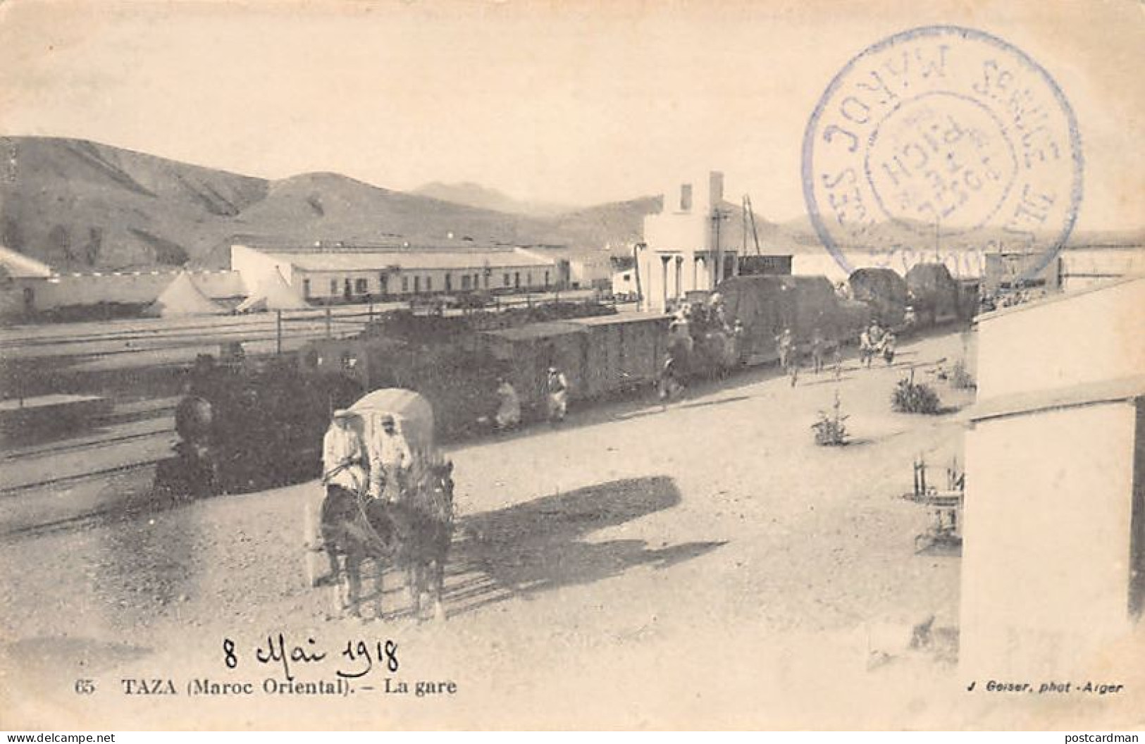 Maroc - TAZA - La Gare - Ed. J. Geiser 65 - Andere & Zonder Classificatie