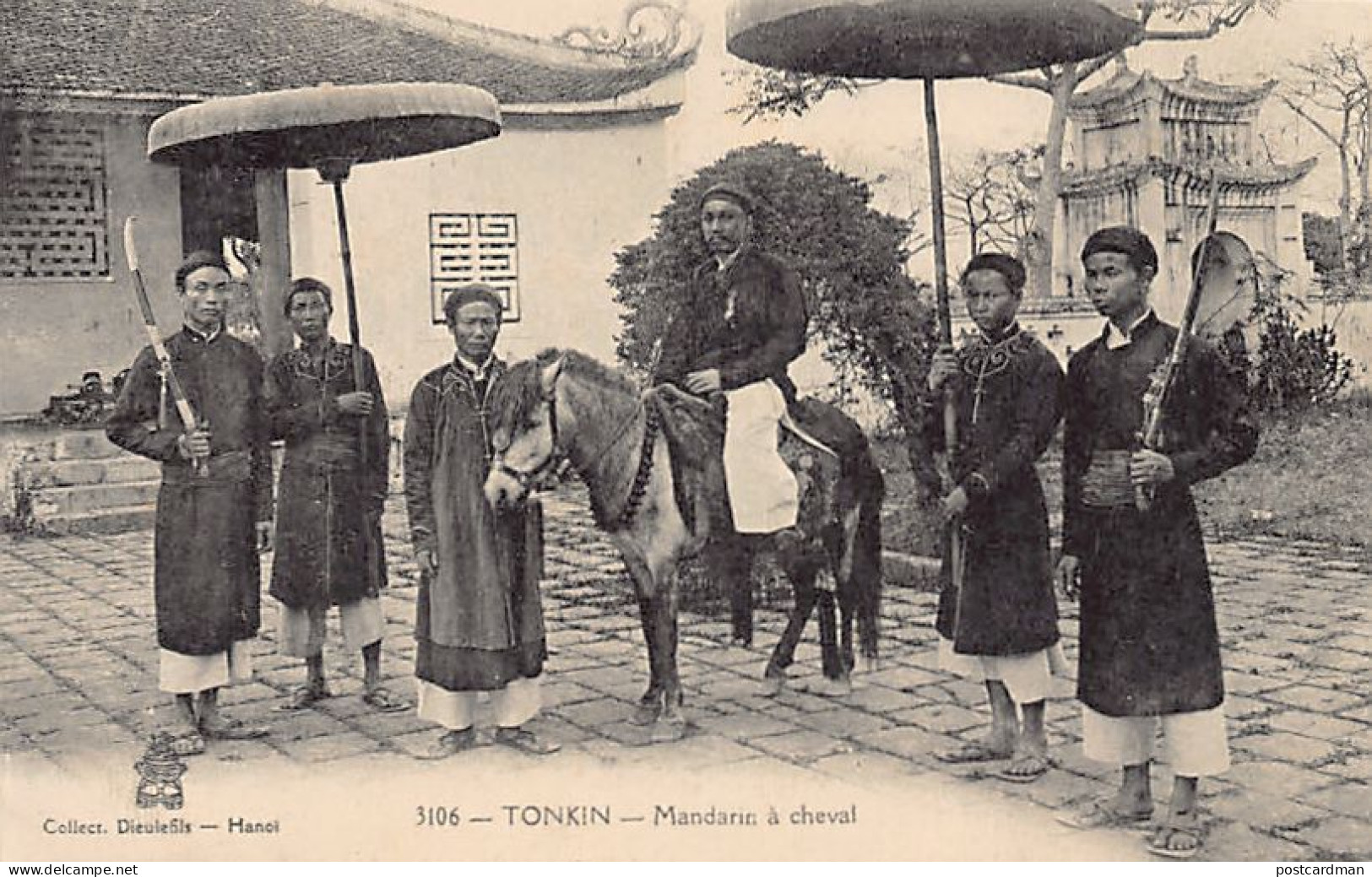 Viet Nam - TONKIN - Mandarin à Cheval - Ed. P. Dieulefils 3106 - Vietnam