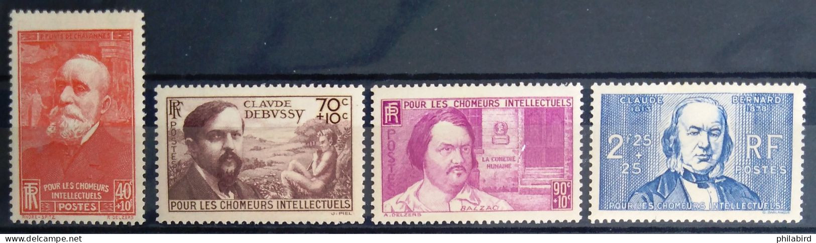 FRANCE                           N° 436/439                     NEUF*                Cote : 26 € - Unused Stamps