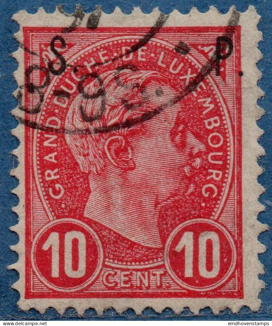 Luxemburg Service 1895 10 C S.P. Overprint (candelled - Service