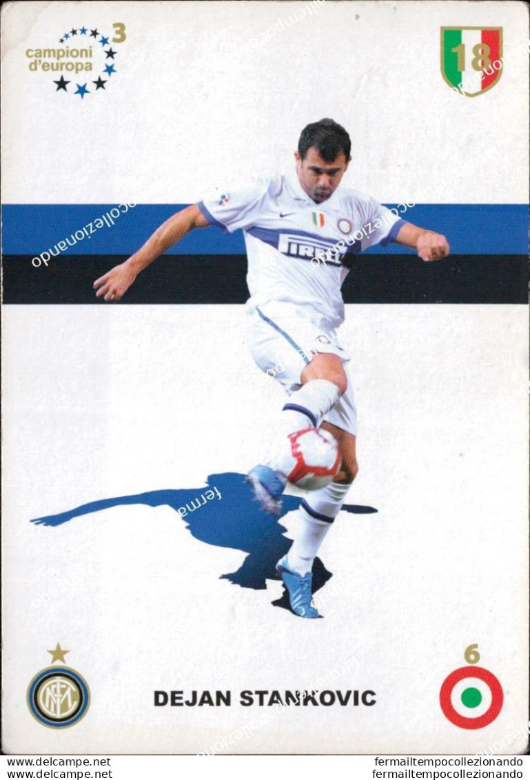 O776 Cartolina  Postcard  Ufficiale Inter Dejan Stankovic - Fussball