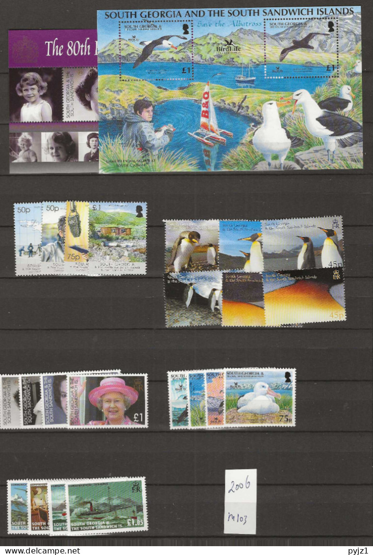 2006 MNH South Georgia Year Collection Postfris** - Südgeorgien