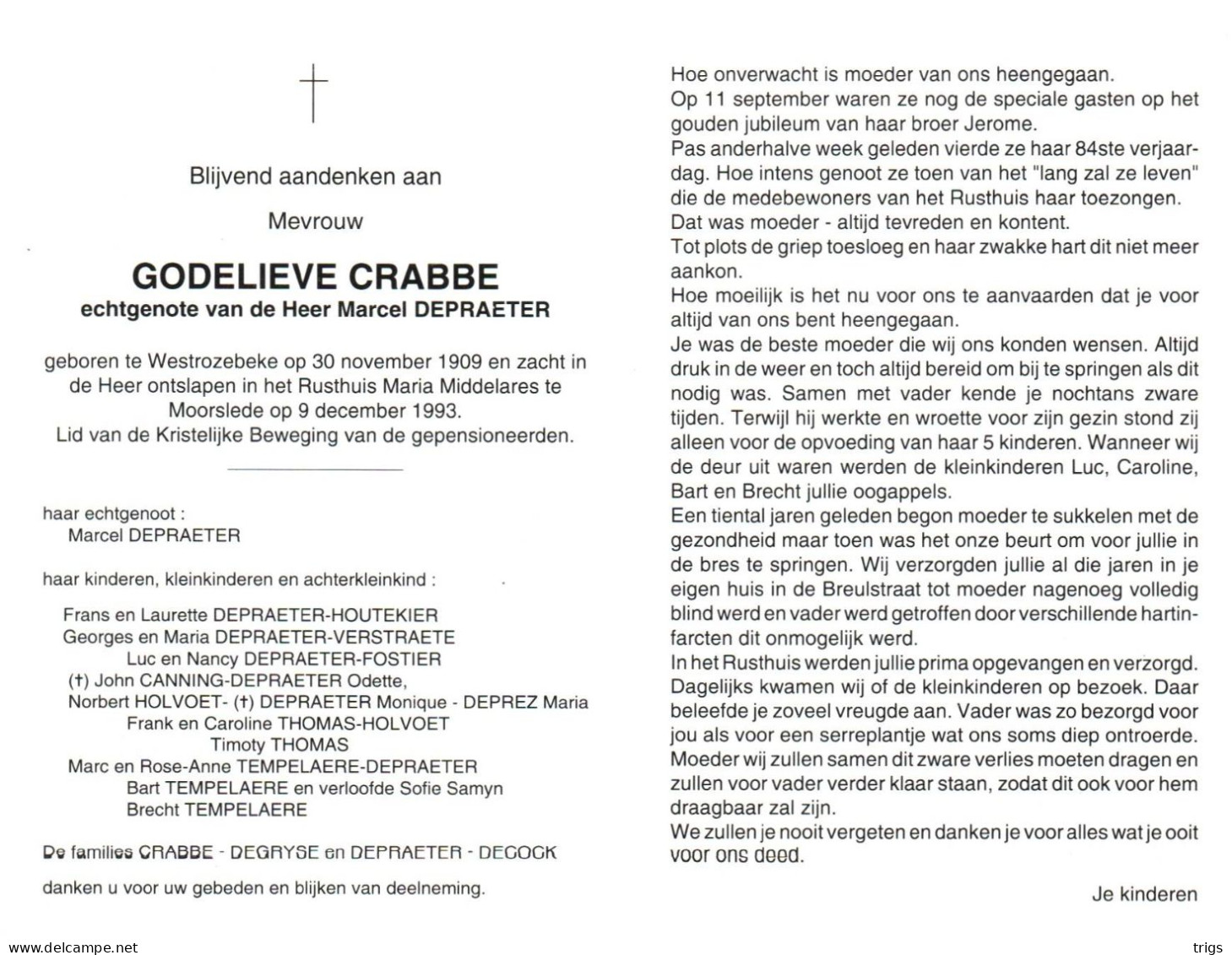 Godelieve Crabbe (1909-1993) - Images Religieuses