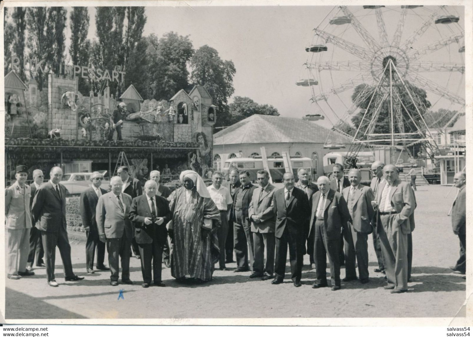 Photographie Originale (11 X 16,5 Cm) : Strasbourg : Ouverture De La Foire De La St-Jean (juin 1962) - Fête Foraine - Straatsburg