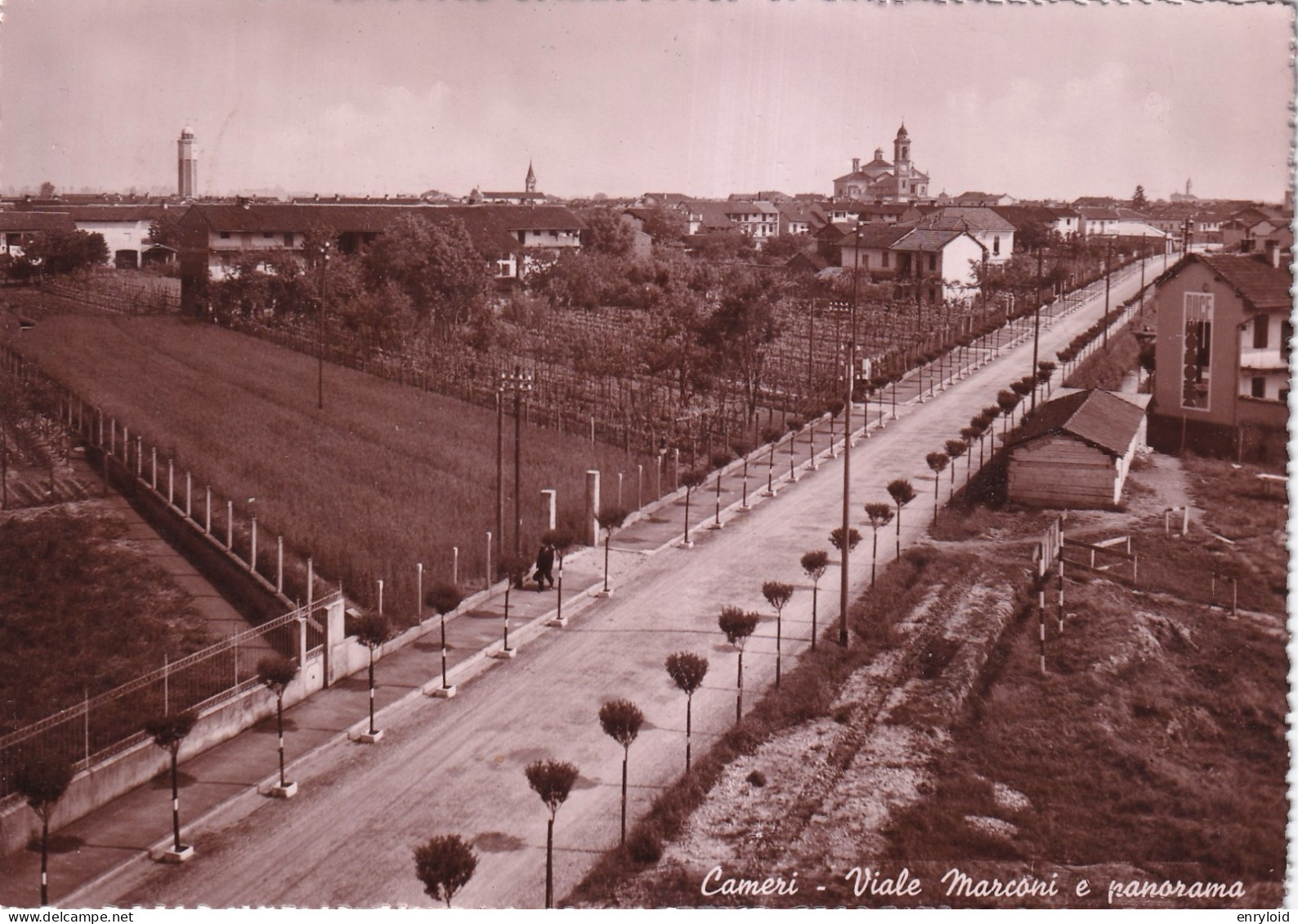 Cameri Viale Marconi E Panorama - Andere & Zonder Classificatie