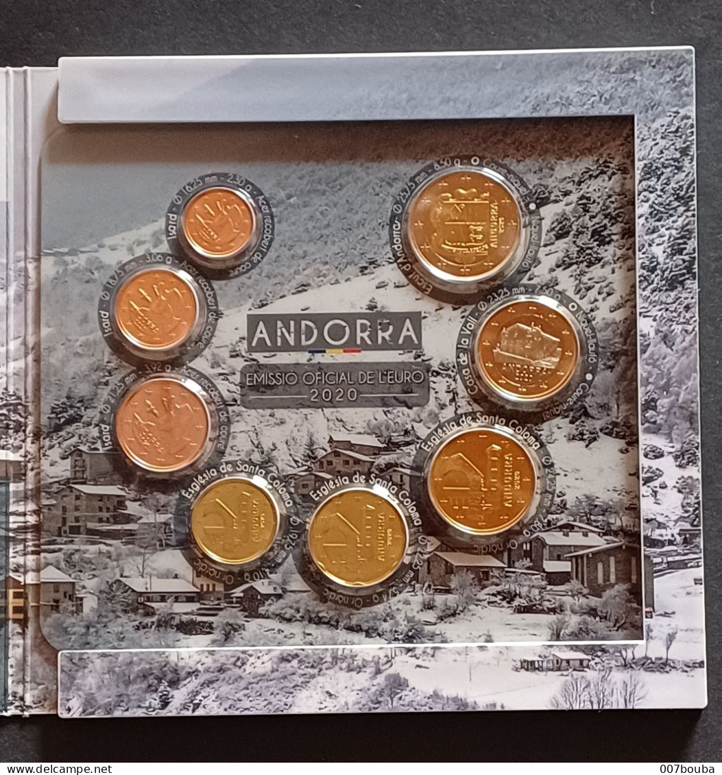 ANDORRE ANDORRA 2020 / COFFRET OFFICIEL 8 VALEURS / BU - Andorra