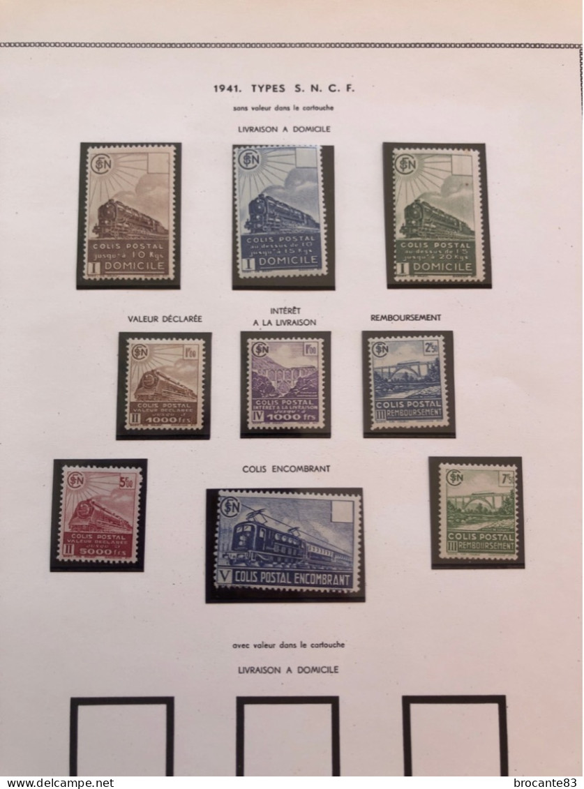 9 Timbres Colis Postaux 174 175 176  177 178 179 180 181 182 - Ongebruikt