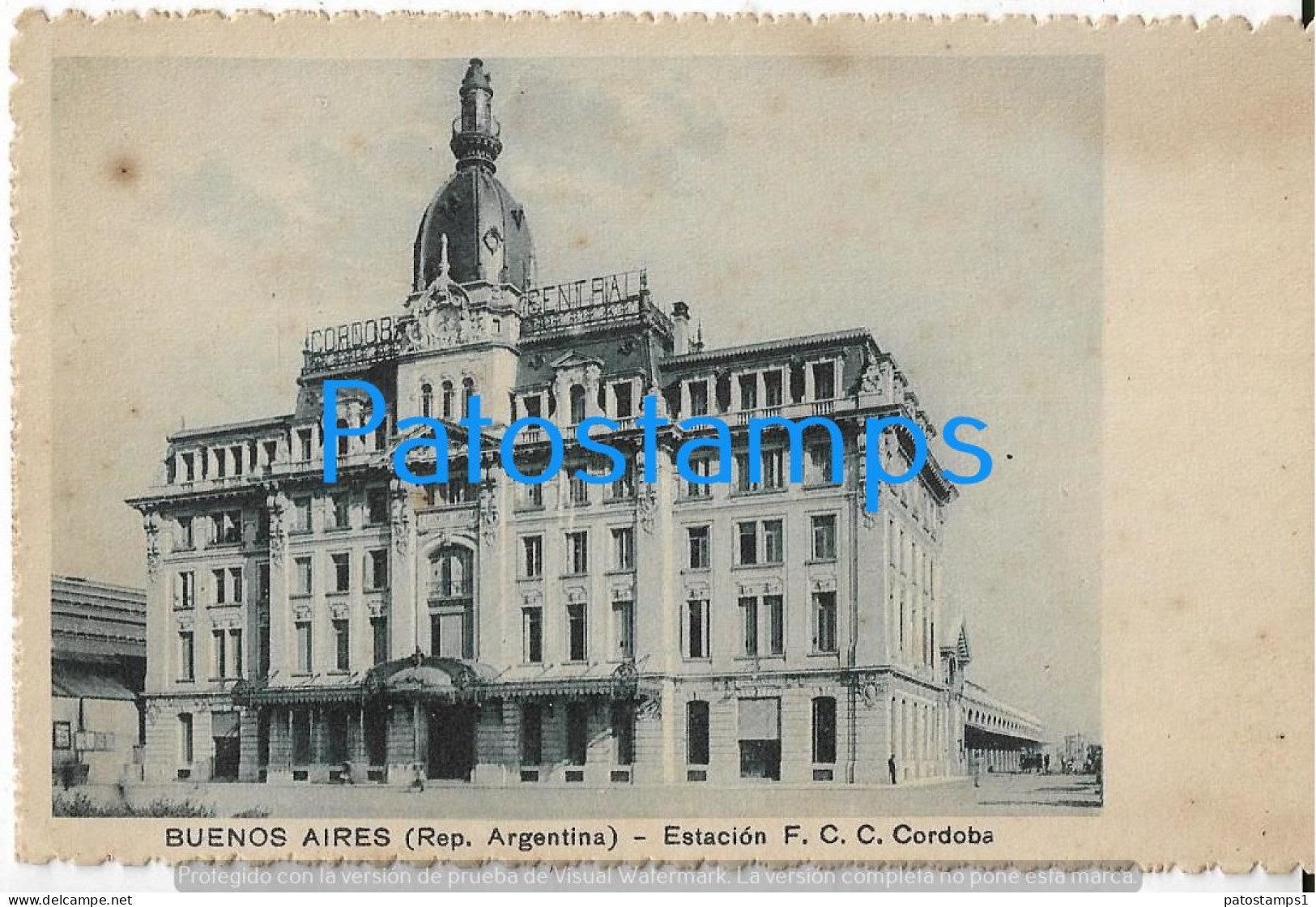 229278 ARGENTINA BUENOS AIRES STATION TRAIN ESTACION DE TREN CORDOBA POSTAL POSTCARD - Argentinien