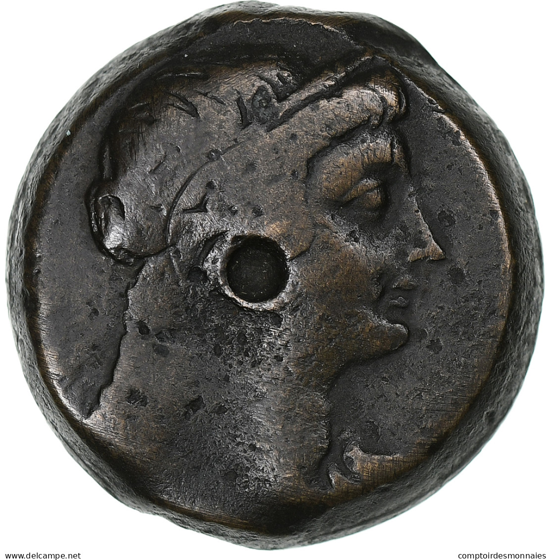 Égypte, Ptolémée V, Diobole, 204-180 BC, Alexandrie, Bronze, TB - Griechische Münzen