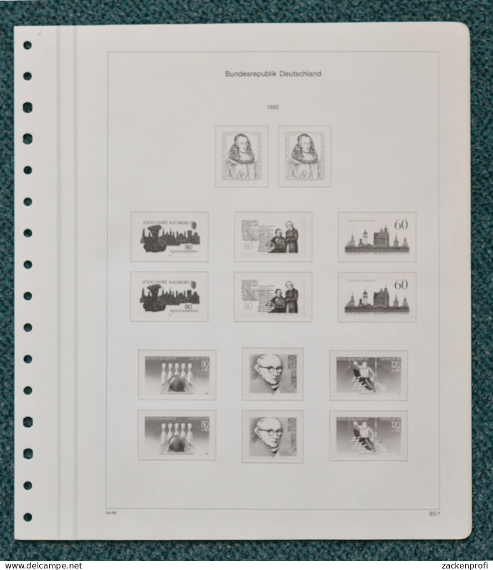 KABE-bicollect Of Vordruckblätter Bund 1985/88 Gebraucht, Neuwertig (Z113) - Vordruckblätter